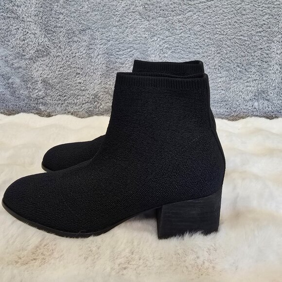 Eileen Fisher Oriel Recycled Stretch Knit Bootie Women's Size 8 Black NEW *NOTES - Picture 3 of 10